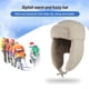thumbnail image 2 of Bewildely Sombrero de bombardero de invierno para hombres y mujeres, casco cálido con forro de felpa para exteriores, gorro grueso para mantener el calor, Suministros térmicos Caqui Bewildely HA070833-01, 2 of 6