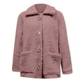 thumbnail image 5 of iHPH7 Womens Fleece Jacket Sherpa Jacket Women Sherpa Fleece Jacket Women Winter Coats for Women Teddy Coat for Women Winter Outfits for Women Fuzzy Jackets for Women Pink XL, 5 of 5