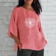 thumbnail image 2 of Tirantes Para Camisa Verano Mujer Gibobby 3 de 4 manga cuello redondo estampado floral suelta L, 2 of 5