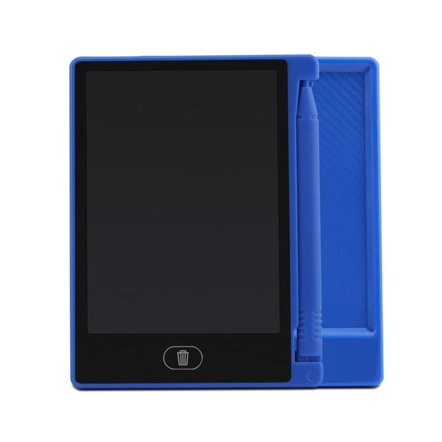 LCD Drawing Board, LCD Writing Tablets and Ewriters, LCD 4.5inch Handwriting Writing Tablet Drawing Board Memo List Reminder Note(Blue)