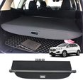 thumbnail image 2 of Powerty Compatible with Cargo Cover Ford Edge 2023 2015-2022 Rear Retractable Trunk Shade Shield Luggage Tonneau Cover Black No Gap, 2 of 4