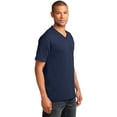 thumbnail image 4 of Port & Company ®  Core Cotton V-Neck Tee. Pc54v 2Xl Navy, 4 of 4