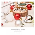 thumbnail image 7 of 30PCS Christmas Ball Baubles, 1.2" Shatterproof Assorted Plastic Hang Balls Pendant for Small Xmas Tree Decoration, 7 of 7