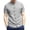 Gray, variant on Men's Retro Mandarin Collar Chinese Frog Button Shirts Casual Short Sleeve Summer Polyester Slim Fit Tops Red