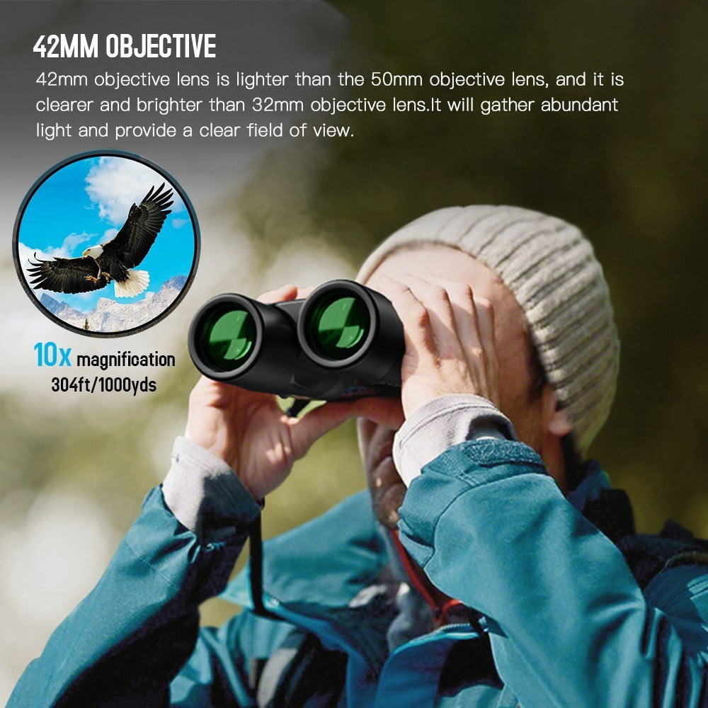 APEXEL 10x42 Waterproof Auto Focus Binoculars for Bird Watching