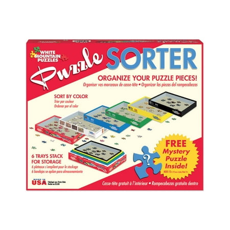 White Mountain Puzzles Puzzle Sorter and Mystery (Best Puzzle Mystery Games)