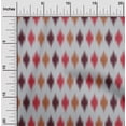 thumbnail image 1 of oneOone Silk Tabby Fabric Argyle Ikat Print Fabric BTY 42 Inch Wide, 1 of 4