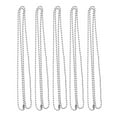 thumbnail image 1 of 5pcs Ball Chain Necklace With Connector Stainless Steel - Antique, 1 of 8