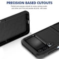 thumbnail image 2 of Galaxy Z Flip 4 Case, Allytech Military Grade Protective Anit-Scratch Shockproof Drop Proof Bumper Defender Back Cover Case for Samsung Galaxy Z Flip 4 5G - Black, 2 of 5