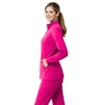 thumbnail image 6 of M&M SCRUBS Women’s Full Zip Scrub Jacket – 4-Way Stretch Warm-Up Jacket with Stand Collar, Moisture-Wicking (Hot Pink, X-Large), 6 of 7