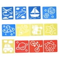 thumbnail image 4 of MLINS Kids Craft Stencil Kit with 12PCS Durable Templates for Creative Drawing and Coloring Assorted Color, 4 of 8