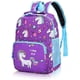 thumbnail image 3 of Mochila de viaje para niños pequeños en edad preescolar Mochila de dibujos animados lindo para jardín de infantes Mochila morada de unicornio para niños. Afortunado Sencillez, 3 of 5