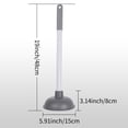 thumbnail image 5 of Unique Bargains Toilet Bowl Plunger with Holder Pump Bathroom Cleaning Gray 1 Pc, 5 of 5