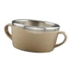 thumbnail image 4 of Tazón de acero inoxidable para niños, ideal para sopa, cereales, avena o gachas. Beige, 4 of 5