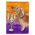 thumbnail image 1 of Carolines Treasures CK3205CHF Hallween Rouge Teckel Drapeau Toile Maison Taille, 1 of 4