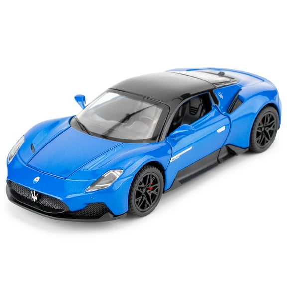CHUNYAN 1/32 Maserati MC20 Alloy Model car, Model Toy with Pull Back Function, Toy car That Makes Sound and Bright Light, Model Toy for Collection, Gift for Kids (White)