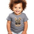 thumbnail image 6 of Ink Printed NOT a Chenille Patch Family Matching Camo Hat Easter Bunny Shirt for Boys Granite Heather Shirt Youth Large, 6 of 8