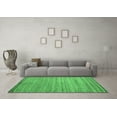 thumbnail image 3 of Ahgly Company Indoor Rectangle Abstract Emerald Green Modern Area Rugs, 2' x 4', 3 of 4