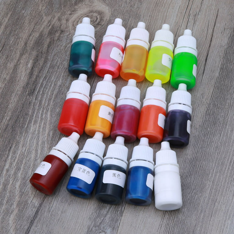 Epoxy Resin Pigment - 15 Color Liquid Epoxy Resin Dye - Highly Concentrated  E