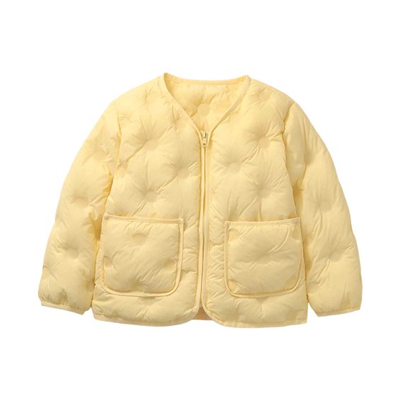 ATOGUTA Girl's Puffer Kids Fall Fashion Warm Long Sleeve Down Jackets with Pockets Outdoor Clothes Size 3T-13