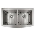 thumbnail image 6 of ZLINE 36 in. Niseko Farmhouse Apron Mount Double Bowl Kitchen Sink with Bottom Grid (SA50D), 6 of 9