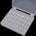 thumbnail image 2 of YEQIN 25 bobinas para máquina de coser con estuche Sa156 bobinas de plástico clase 15 compatibles con máquina de coser y bordar Brother Singer (25 bobinas con caja), 2 of 5