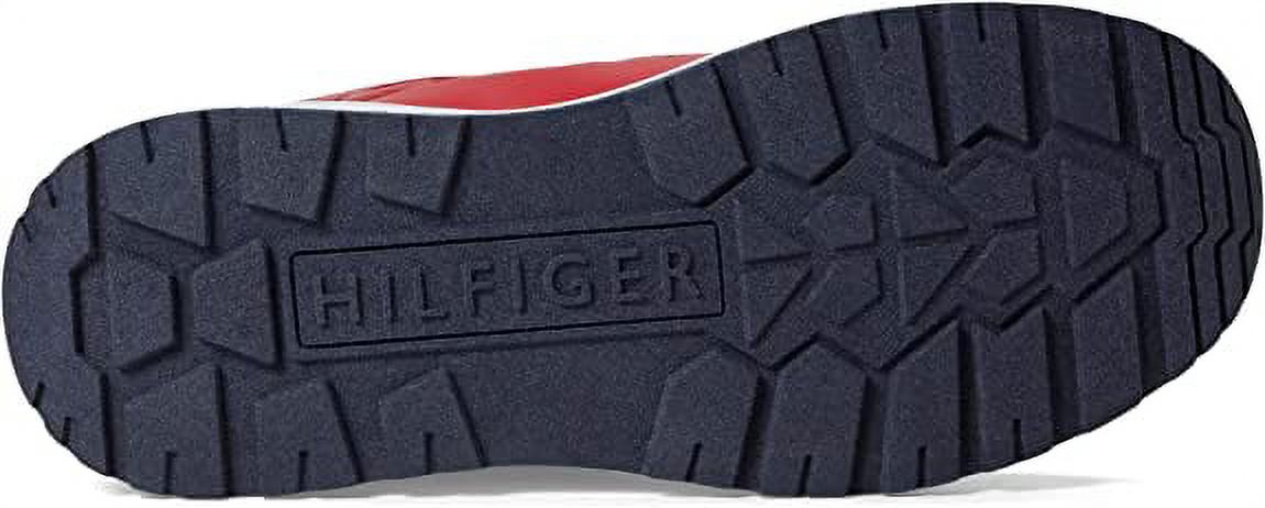 Tommy Hilfiger Olly Red Hook and Loop Rounded Toe Cozy Fashion Sneakers  (Red, 6)