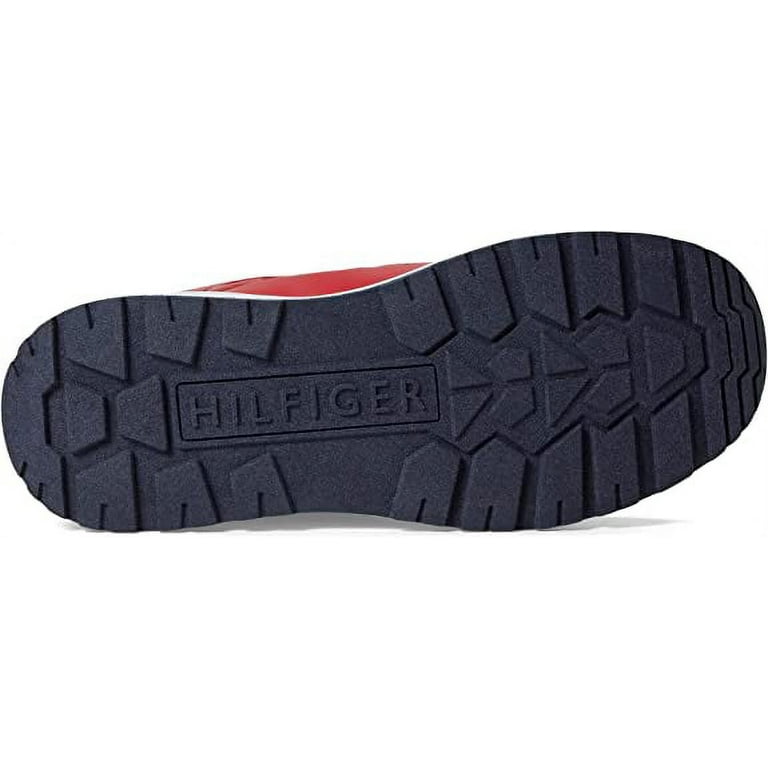 Tommy Hilfiger Olly Red Hook and Loop Rounded Toe Cozy Fashion