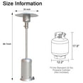 thumbnail image 2 of HZWDD 47000 BTU Outdoor Propane Patio Heater with Portable Wheels, 88 inch Standing Gas Outside Heater Stainless Steel Burner Commercial & Residential, 2 of 7