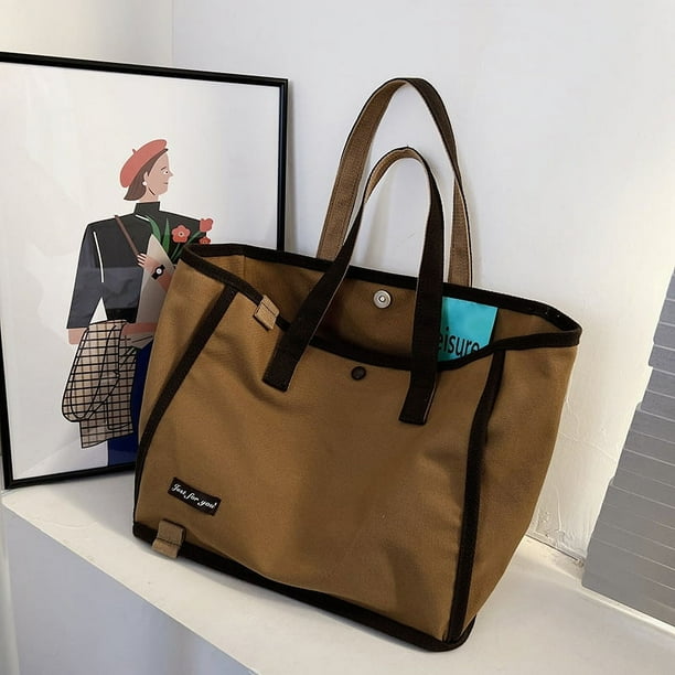 JennyShop Bolsas De Moda, Bolsas De Lienzo Codificadas En Color, Bolsas De Mujeres, Bolsas De Compras Artísticas De La Lona Coreana Instagram, Bolsas De Hombro Único