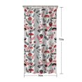 thumbnail image 5 of Colorful Mushroom Floral White Pattern Shower Curtain 36"x72" ,Bathroom Decorative Shower Curtains Set with 12 Hooks,Modern Waterproof Washable Shower Curtain, 5 of 6