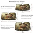 thumbnail image 5 of Qxltty Cat in An Army Coat Car Windshield Sunshades Foldable UV Rays Sun Visor Protector Keep Your Vehicle Cool 57×31.5in, 5 of 8