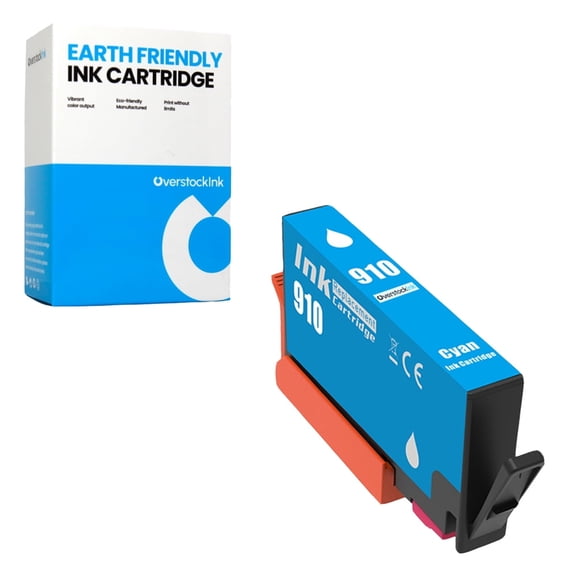 OverstockInk 910 Cyan Ink Cartridge Compatible for 910 for OfficeJet Pro 6960 (1 Cyan)