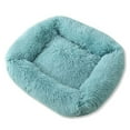 thumbnail image 2 of Square Plush Dog Cat Thickened Warm Soft Pet Tent Cave Nest Bed Mat Pad Kennel, 2 of 10
