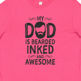 thumbnail image 4 of Inktastic My Dad is Bearded Inked and Awesome Youth T-Shirt, 4 of 5