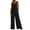 Black, variant on Htigea Clearance Women's Casual Loose Overalls Jumpsuits One Piece Sleeveless Wide Leg Long Pant Rompers With Pockets Clearance Sale Green M