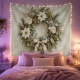 thumbnail image 2 of Wreath Textured Painterly With Consists Soft Swirling Washes, Mystical Fantasy for Space Lovers, Galaxy Room Decor, Christmas Gift, Tapestry Wall Hanging for Bedroom and Dorm, 2 of 7