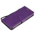 thumbnail image 6 of Nalacover Wallet Case for iPhone 14 Plus, Card Slots Holder Magnetic Clasp Premium Luxury PU Leather Flip Folio Cover with Kickstand Wrist Strap Soft Silicone Shockproof Case,Purple, 6 of 8