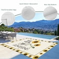 thumbnail image 3 of Sunflowers Outdoor Rug for Patio/Deck/Porch, Non-Slip Large Area Rug 5 x 8 Ft, Modern Bee You Are My Sunshine Beige Indoor Outdoor Rugs Washable Area Rugs, Reversible Camping Rug Carpet Runner, 3 of 8