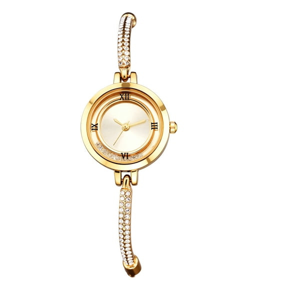 Avaner Bracelet Watches for Women: Ladies Analog Quartz Roman Numeral Dial Adjustable Iced Out Strap Crystal Diamond Elegant Wristwatch Gift