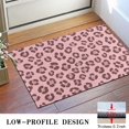 thumbnail image 3 of Brown and Pink Leopard Print Washable Non Slip Indoor Door Mat, Decorative Entry Rug for Entrance, Bedroom, Kitchen, Bathroom, 16"x24", 3 of 6