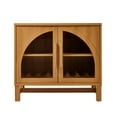 thumbnail image 6 of Better Homes & Gardens Juliet Bar Cabinet with Storage, Light Honey Finish, 6 of 7
