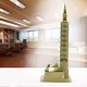 thumbnail image 2 of Retro Taipei 101 Building Decor Furnishing Metal Ornament Handicrafts Miniatures (Bronze), 2 of 3