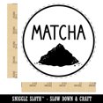thumbnail image 2 of Matcha Text with Image Flavor Scent Green Tea Rubber Stamp for Scrapbooking Crafting Stamping - Large 1-1/4 Inch, 2 of 7