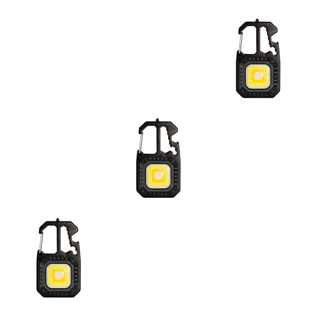 Sonducket Llavero portátil Linterna Antorcha a prueba de agua Tipo-C Lámpara de trabajo recargable con mango doblado Emergencia para mochilero Type1 NO1