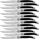thumbnail image 1 of Cuchillos Corte Superior Alto Filo LaguioleBlack 14 pzas 23 cm Negro Acero Inoxidable Cuchillo para carne., 1 of 3
