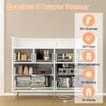 thumbnail image 2 of Multi-Functional 8-Drawer Dresser with Open Shelf | Features LED Lighting & Charging for Bedroom & Living Room, 2 of 8