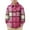 ZA-Hot Pink-kids plaid shirts, variant on MKOSPLRT Toddler Baby Boys Girls Plaid Shirts 6M-8Y Long Sleeve Lapel Button Down Shirt Color Block Fall T Shirts Back to School Clothes