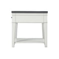 thumbnail image 3 of Martin Svensson Home Del Mar End Table, Antique White and Grey, 3 of 8