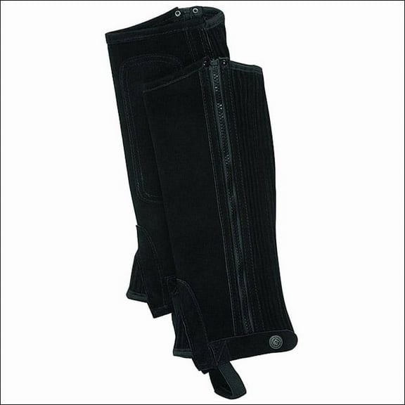 Children Suede Zipper Half Chaps By Perris Leather